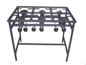 Anafe industrial 6 hornallas caño